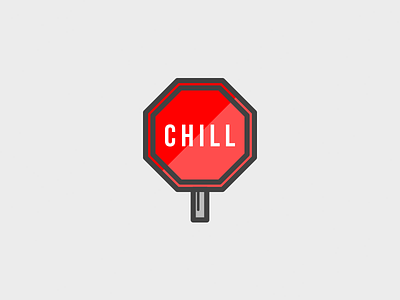 Chill Road Sign chill daily dailyicon driving highway icon road sign
