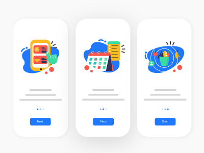 Grocery App Onboarding Screens