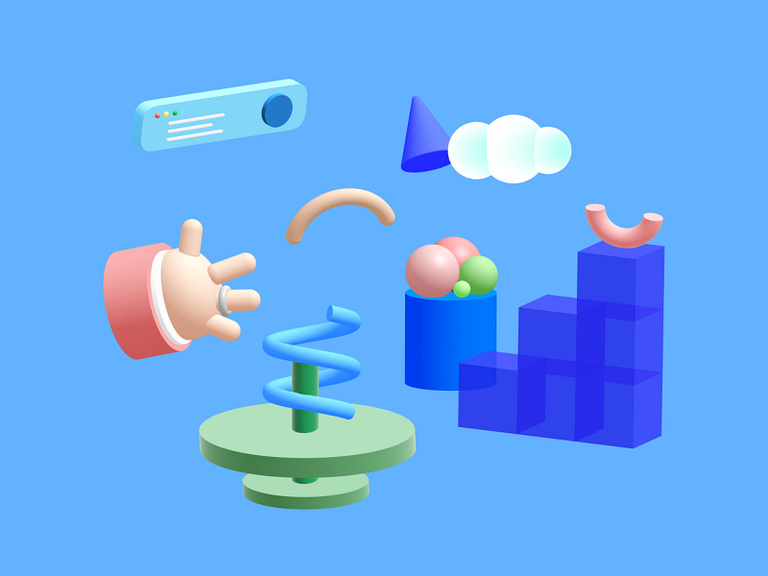 3d-objects-by-bahareh-okhravi-on-dribbble