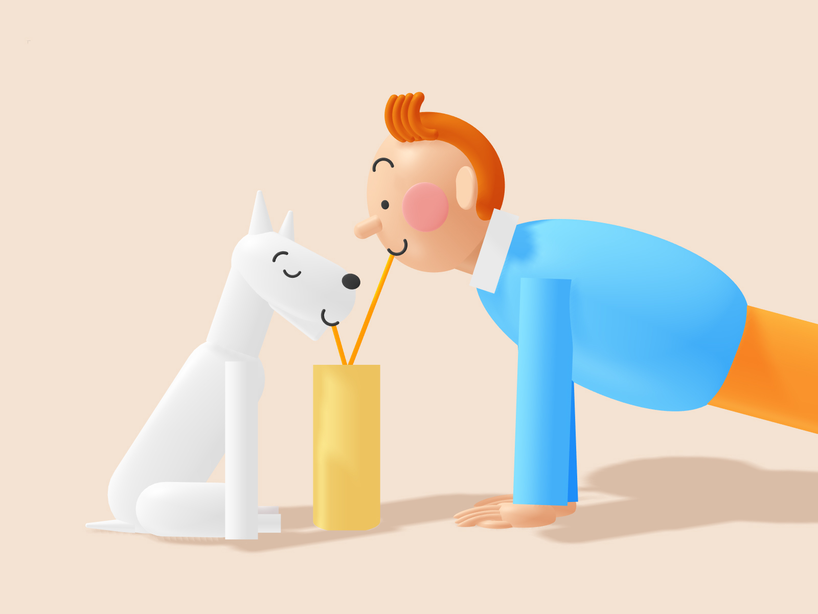 3D Tintin 3d 3d animation 3d art boy character design design art dribbble illustration popular tintin