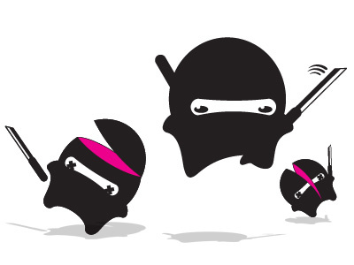 Ninjutsu character design illustration ninja vector web