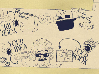 Booklab #1 book character design einstein illustration vector web