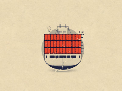Cargographics #3 cargo design graphics infographics orange retro ship shipping vector vintage