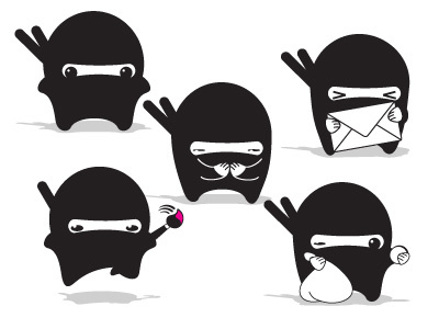 Ninjacons design icon illustration ninja