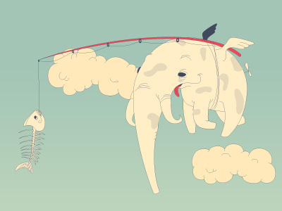 Psychoactive element #6 design elephants like fishing too illustration stuff