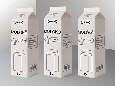 IKEA milk packaging design