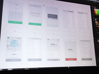 Mystery Project app ios milkshake product wireframes