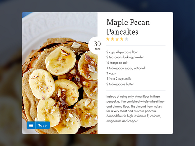 Medium Recipe Widget