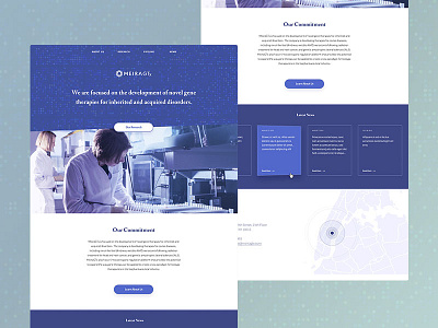 MeiraGTx Site biotech design marketing research site ui