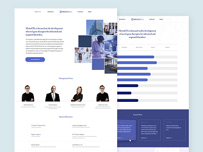 MeiraGTx biotech design minimal ui