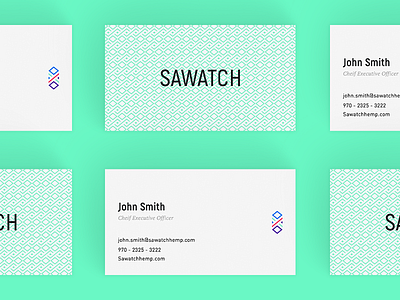 Sawatch Business Cards branding business cards cbd oil design identity sawatch