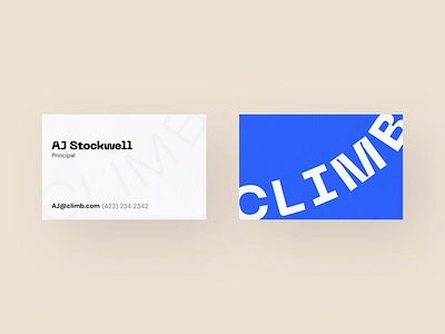 Climb Direction brand identity logo typogaphy