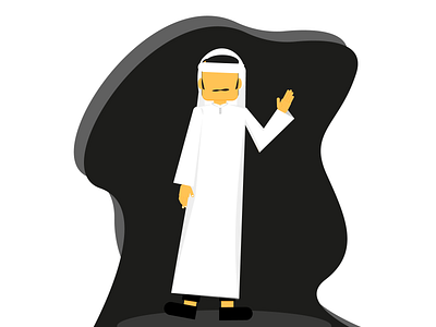 Bedouin man - Vector Art