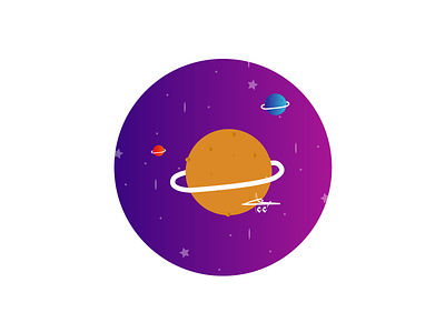 space.... 2d art art creative design drawing flat illustration space vector