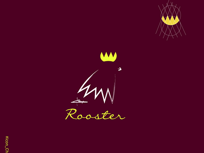 rooster 2d art art creative design drawing flat illustration logo vector