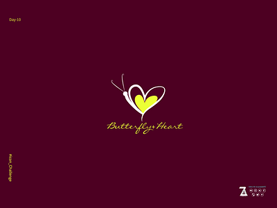 Butterfly+Heart art branding butterfly creative design drawing flat heart illustration logo