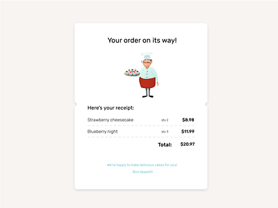 DailyUI - Day017 Email Receipt app art character design dailyui design digital illustration ui ux vector