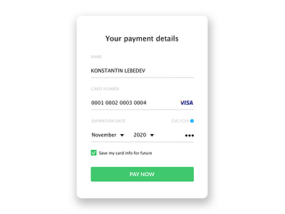 Daily UI - Payment