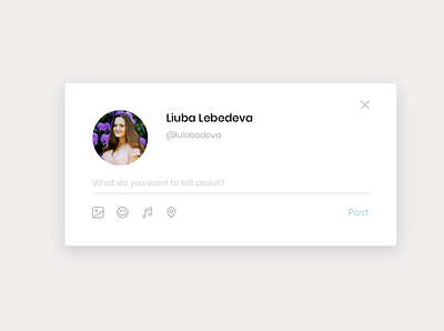 DailyUI - Day081 Status Update app dailyui design digital post ui ux