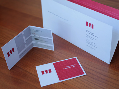Orthodontic Office Printmedia business card ci formgarten letterhead logo print red