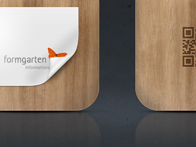 formgarten | App Icon Update branding business card corporate design formgarten graphic design logo qr code ui ui design wood