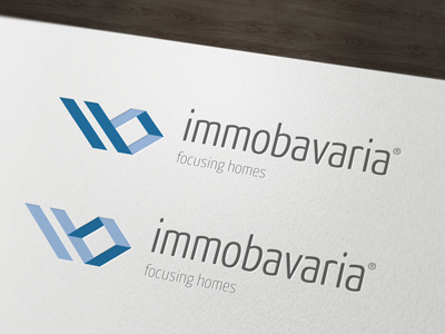immobavaria - final logo blue branding ci corporate design formgarten letterhead logo logo design real estate realtor