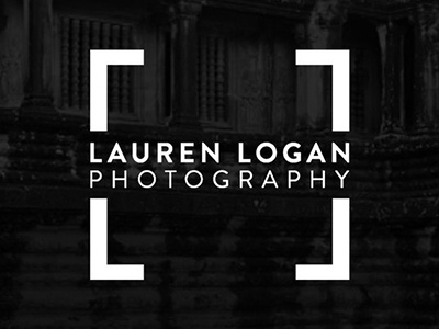 Lauren Logan Photography Logo branding design identity logo photography