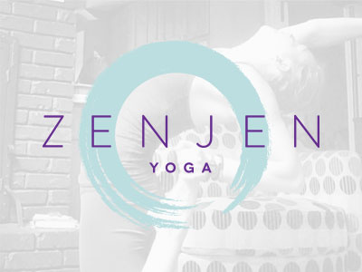 Zen Jen Yoga branding design logo yoga zen