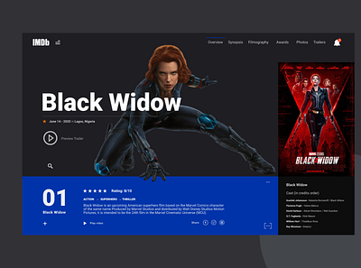 black widow design flat illustration ui ux visual design web