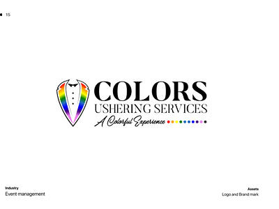 colors ushering service branding design illustration logo ui vector visual design