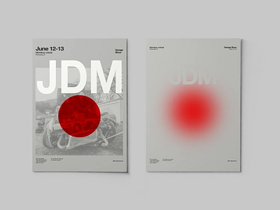 JDM Cars Odessa show contemporary design graphicdesign illustration minimalism poster