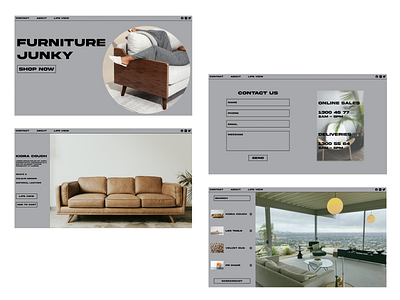 FURNITURE STORE MOCKUP app branding design furniture furniture design furniture store furniture website minimal mockup ui ux web