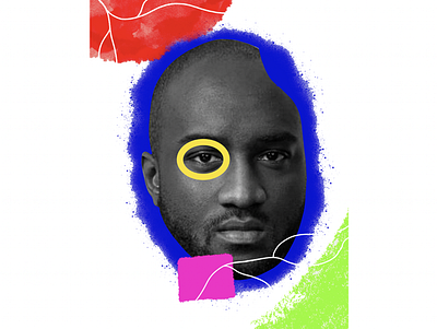 Virgil Abloh illustration by Chris Giorgio on Dribbble