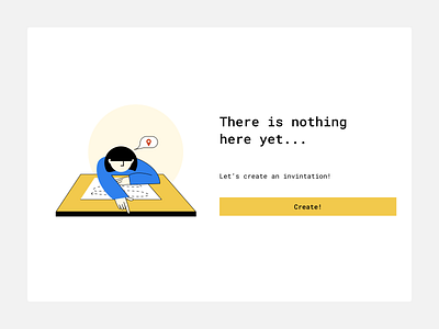 Null screen empty illustration isolated splash splash page uiux