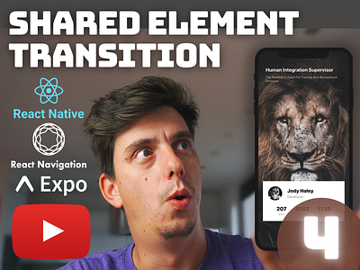 Ep.4 - React Native Shared Element Transition [YouTube] android carousel github ios react native react native animation shared element transition tutorial tutorial animation youtube youtube tutorial