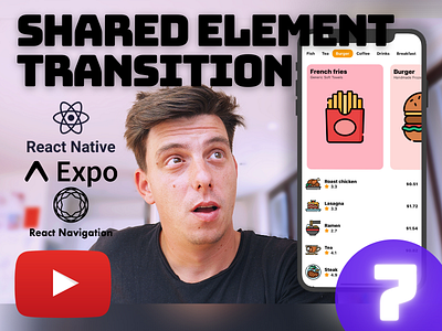 Ep.7 - React Native Shared Element Transition [YouTube] carousel github ios open source react native react native animation react native tabs shared element tabs animation tutorial animation youtube youtube tutorial