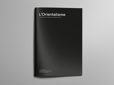 Dissertation on Orientalism in graphic design in France black book design edition graphic design illustration layout magazin print simple typography