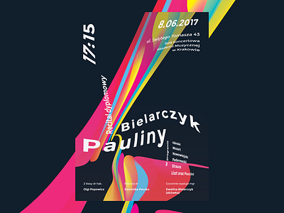 Poster for  Paulina Bielarczyk's Concert