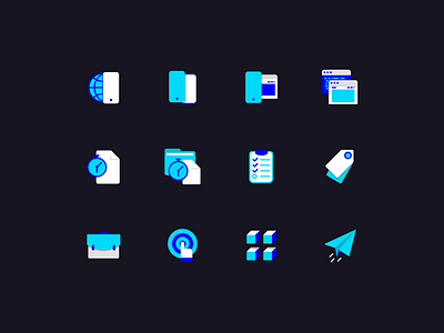 Iconset For Condegram Website adobe illustrator icondesign icondesigner iconset