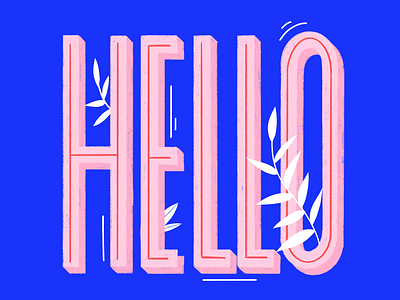 Hello hello illustration typography