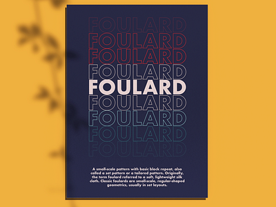 F for Foulard art design expressive typography type typography