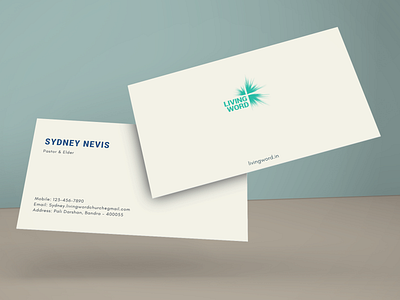 Business Card for LWC brand identity business card corporate minimalistic typography
