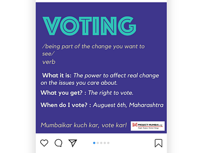 Social Media Concept for Voting campaign campaign design voting