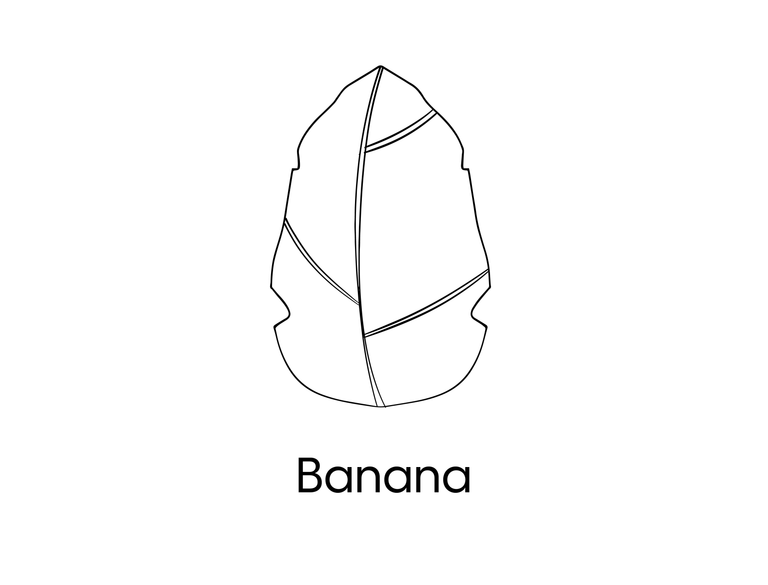 Banana Leaf | Icon Set Outline by Divya Raviraj on Dribbble