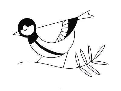 Birdie - i art design flat icon illustration illustrator logo minimal procreate vector
