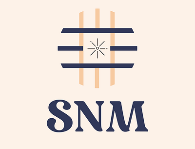 SNM logo concept - 1 branding fabric illustration logo logo design minimal pattern