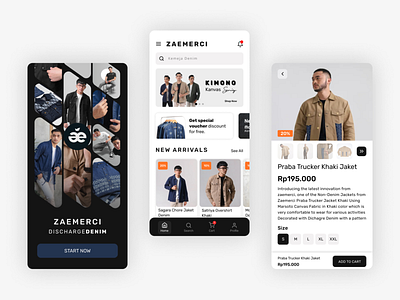Zaemerci : Fashion App app branding design ui ux