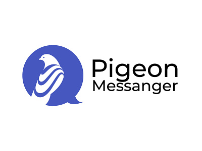 pigeon messagner branding logo