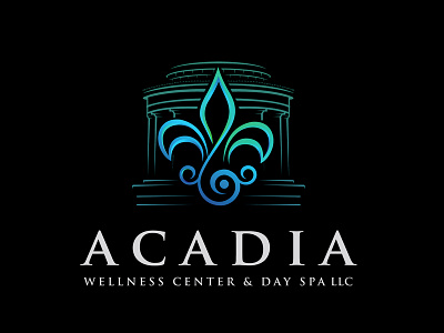 Acadia Wellness Center & Day Spa LLC branding graphic design logo