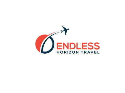 ENDLESS HORIZON TRAVEL brand identity branding design graphic design logo logodesign vector